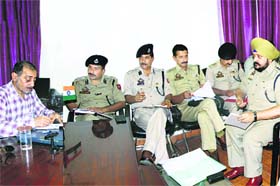 IGP, Railways, holds a meeting to review the security at Jammu railway station Jammu ahead of the Independence Day celebrations