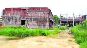 The hostel under construction at SCD Government College in Ludhiana