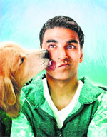 puppy love: Akshay Kumar 