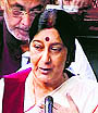 External Affairs Minister Sushma Swaraj speaks in the Lok Sabha in New Delhi on Monday.