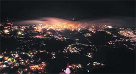A view of Shimla during an evening.