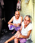 Two elderly displaced Kashmiri Hindus in Jammu