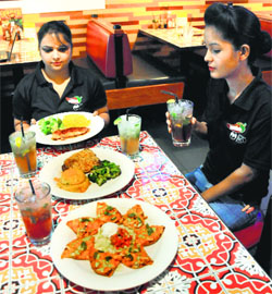 The delicious fare at the Chillis