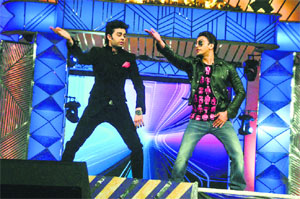 Manish Paul and Ranveer Singh