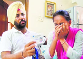 Victim's parents, Harpinder and Navjot.