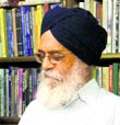 Dr Surjit Patar with his newly published book Icchadhari.  a Tribune photograph