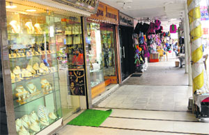Even as theft incidents are on the rise, security guards have not be deployed outside shops in Sector 22, Chandigarh.