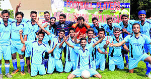 The winning team in a jubilant mood at Sector 17 in Chandigarh on Saturday