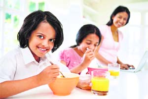 Breakfast is important for a child. It gives him protein and energy to kick start the day and to carry him till lunch Thinkstock