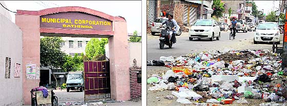 The building of the Municipal Corporation Bathinda (MCB) situated on the Railway Road. 