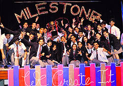 The winners of Milestone 2014, a cultural extravaganza organised at St Georges College in Mussoorie on Saturday