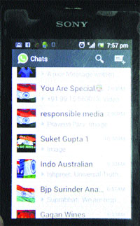 Tricolour for display picture on WhatsApp. The National Flag is also being seen as cover photo on FB. 