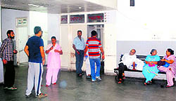 The operating theatre of the Ortho Department where the air-conditioning system broke down in Amritsar on Wednesday