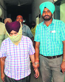 The PSEB SDO who was arrested by the Vigilance Bureau in Jalandhar on Wednesday.