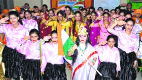 Students of Spring Dale Public School take part in a fancy dress competition