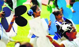 Schoolchildrens performances left the audience mesmerised at Guru Nanak Stadium in Ludhiana.