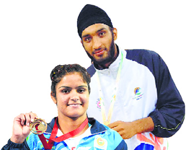 Despite winning many medals in international tournaments, wrestler Navjot Kaur has been struggling to get a job ; One of the top Indian basketball players, Amritpal Singh who belongs to Punjab, is working with the ONGC.