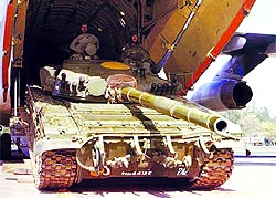 Around 150 T-72 tanks will be moved to Ladakh