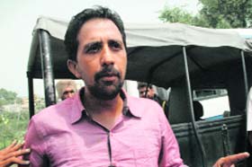Bikram, Dhanaula resident, who hurled a shoe at the Chief Minister at a function in Issru village on Friday