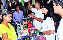 Members of MAD spread awaerness about harmful effects of polythene bafs among shopkeepers at Paltan Bazaar in Dehradun on Sunday
