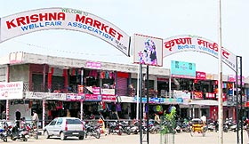 The Krishna Market in Sector 41, Chandigarh.