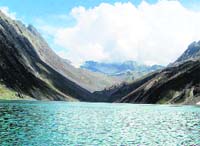 Kousar Nag lake, located at a height of 12,000 ft, is one of the two places in Kashmir associated with the worship of Vishnupad.