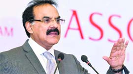 Finance Secretary Arvind Mayaram speaks at an Industry-Government Interactive Session organised by Assocham in New Delhi on Thursday.