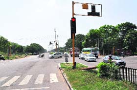 The UT police have declared the Sector 45/46/49/50 light point as accident-prone.
