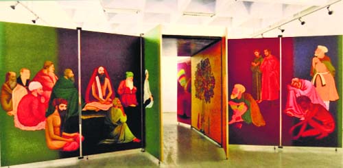 A view of the contemporary Kaavad by Ghulam Sheikh