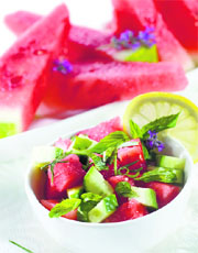 Water-rich foods like watermelon,cucumber, etc. are rich in sulphur and stimulate the kidney to function effectively