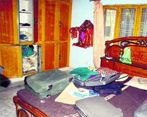 The house robbed at Motharawala in Dehradun on Saturday.