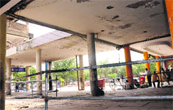 The unsafe passages in Sector 17, Chandigarh. Tribune Photo: Manoj Mahajan