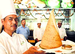 Sundarams chef with a sumptuous spread