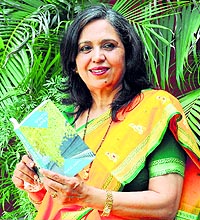Manju Jaidka with her new book