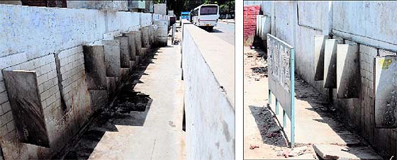 Public toilets lie in shambles at the bus stand in Bathinda. The MCB now plans to introduce toilets-on-wheels in the city. 