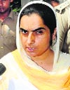 Baljinder Kaur after counting