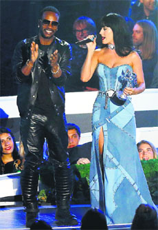 Katy Perry during the 2014 MTV Video Music Awards in Inglewood, California on August 24.