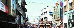 A view of the illegal hotels around the Golden Temple in Amritsar