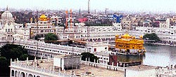 A birds eye-view of the Golden Temple in Amritsar, whose surroundings leave much to be desired in terms of cleanliness