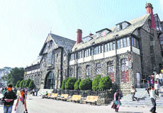 The building of the Municipal Corporation in Shimla.