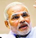 PM Narendra Modi speaks during the launch of Jan Dhan Yojana in New Delhi