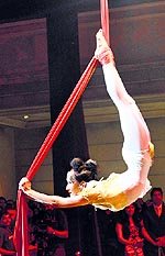 Aerial yoga can help you tone your body