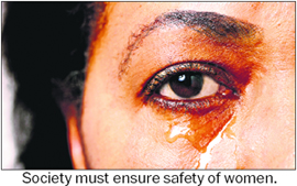 Society must ensure safety of women.
