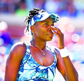 Venus Williams lost to Sara Errani of Italy in the third round match.