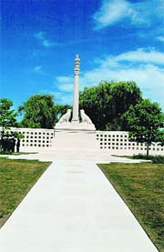 Column within the Indian Army Memorial at Neuve Chapelle