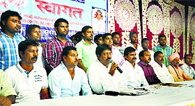 Members of the Bhartiya Valmiki Samaj attend a meeting.