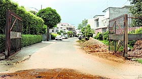 A gated colony in Model Town, Ludhiana.