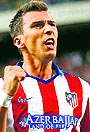Atleticos Mario Mandzukic celebrates his goal against Eibar during their Laliga match in Madrid on Saturday