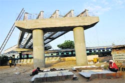 Ghoghripur rail overbridge on Karnal-Munak road.