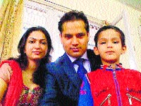 Vijay Dhiman with his family.